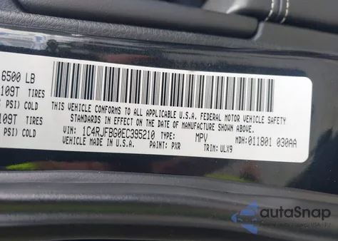 2014 Jeep Grand Cherokee Limited from USA, damaged, VIN 1C4RJFBG0EC395210
